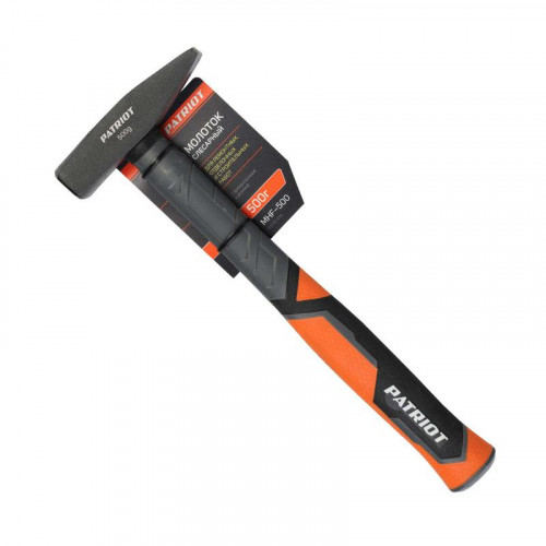 Молоток 500гр, фибергласовая прорезиненная ручка, MHF-500 Patriot 350001014