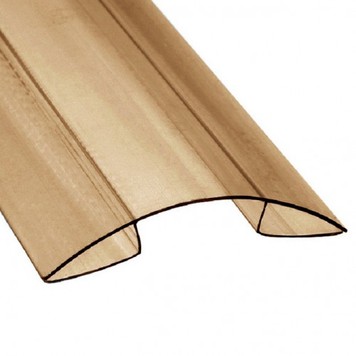 Профиль коньковый RP 8-10мм бронзовый L=6м Полигаль
