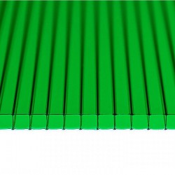 Поликарбонат 2100х6000х6мм (зеленый) Рациональ СафПласт 0,78кг/м2