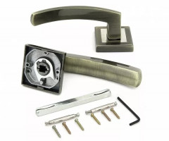 Ручка раздельная FZ 07 S квадратная АВ Античная бронза