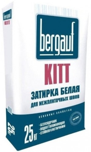 Затирка Bergauf Kitt, Белый 25кг
