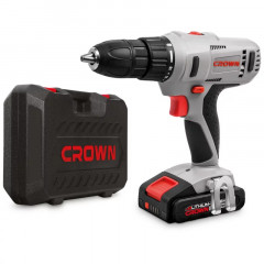 Дрель-шуруповерт аккумуляторная 18В, 2х2 Ач, 1350 об/мин, Li-lon Crown CT21056L-2.0 BMC