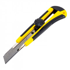 Нож строительный 18мм, c 3 лезвиями, усиленный Бибер 50113