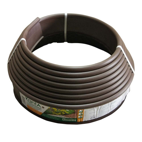 Бордюрная лента пластик Канта 100мм х 10м, коричневый 82552-К Standartpark