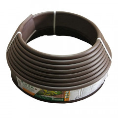 Бордюрная лента пластик Канта 100мм х 10м, коричневый 82552-К Standartpark