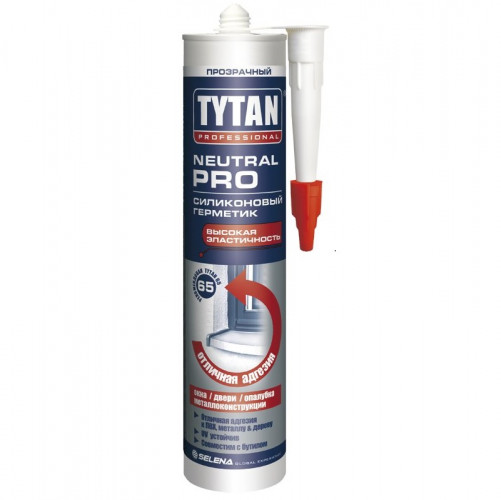 Герметик силиконовый нейтральный бесцветный Neutral Pro Tytan Professional 280 мл