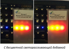 Монолитный поликарбонат 2050х3050х3мм (светорассеивающий 80%) Monogal Полигаль