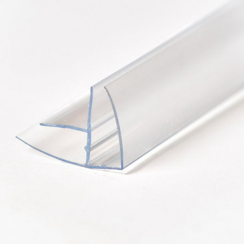 Профиль угловой для поликарбоната 4-6мм прозрачный L=6м Полигаль