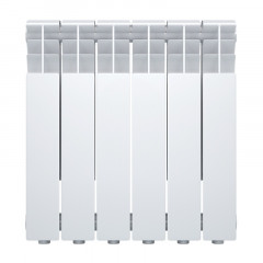 Радиатор алюминиевый 500*80, 6 секций Oasis Eco