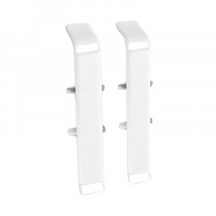 Соединитель Ideal Deconika 85, 001-G Белый глянцевый, 2шт