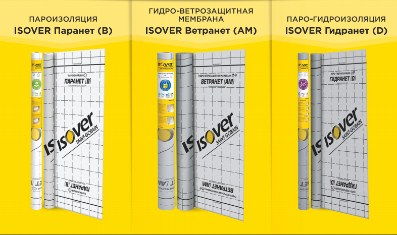 Isover Ветранет АМ 70м2 гидро-ветрозащита