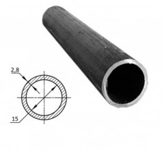 Труба стальная водогазопроводная ВГП Ду15*2,8мм, 2м ГОСТ 3262-75