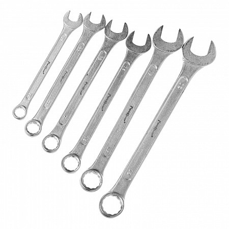 Набор ключей гаечных комбинированных 10-19мм, 6шт HCS РемоКолор 43-2-506
