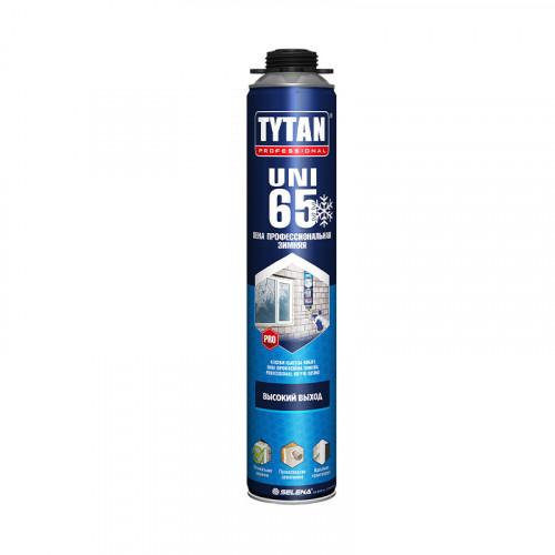 Пена монтажная профессиональная Tytan 65 UNI зимняя, 750 мл
