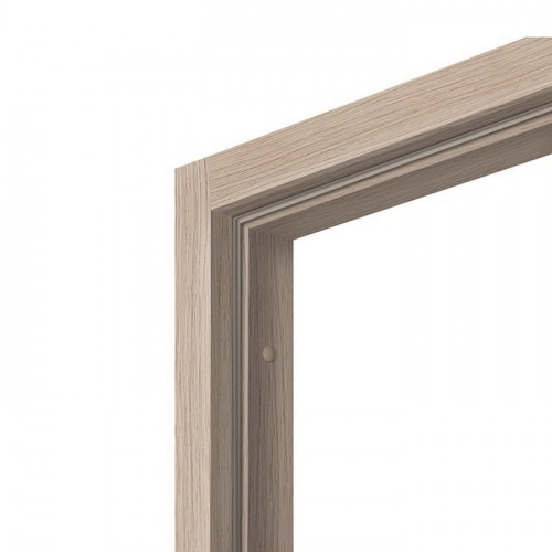 Комплект дверной коробки из экошпона без порога с уплотнителем 32х70мм беленый дуб Олови