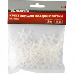 Крестики для укладки плитки 3мм 150 шт. Matrix 88091