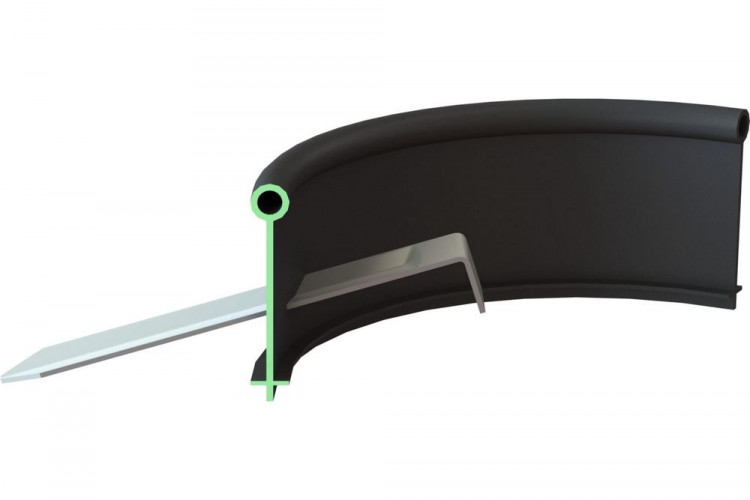 Бордюрная лента пластик Канта 100мм х 10м , черный 82552-Ч Standartpark