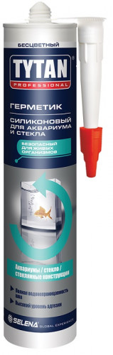 Герметик силиконовый для Аквариумов и стекла, бесцветный Tytan Professional (310 мл)