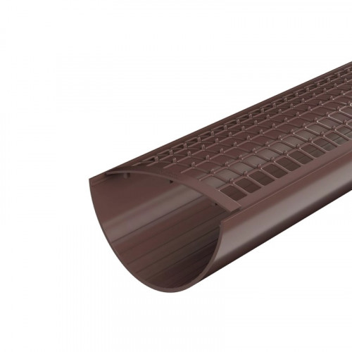 Желоб водосточный ПВХ 1,5м, Коричневый 125/82 Технониколь 563108