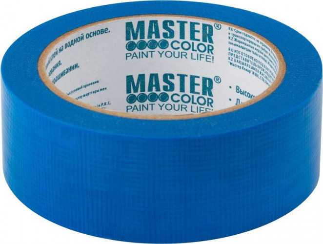 Клейкая ПЭ-Лента Master Color 38мм х 25м для наружных работ сетчатая, 30-6143