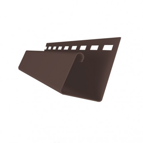 J-Профиль для фасадных панелей Я-Фасад 3000мм, темный дуб Grand Line