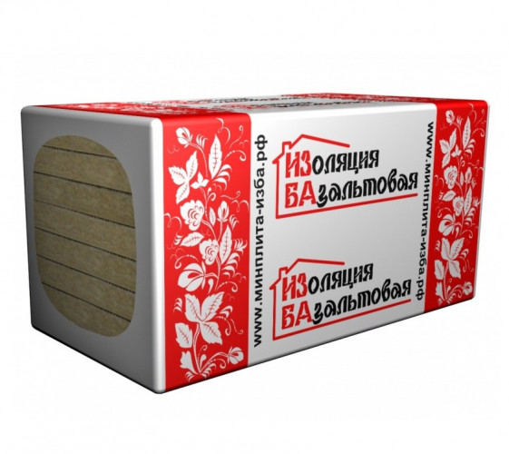 Теплоизоляция Венти 70кг/м3 (100*600*1000) 4шт. 2,4м2 (0,24м3) ИЗБА