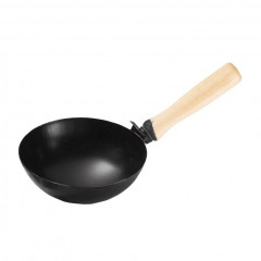 Ковш стальной 160мм с круглым дном, деревянная ручка Сибртех 86225