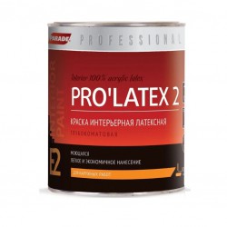 Краска латексная Parade Professional E2 Pro’Latex2 моющаяся глубокоматовая белый 0,9 л