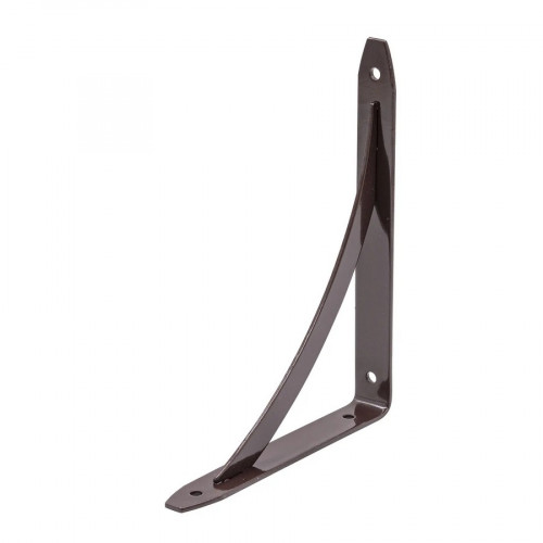 Уголок для полок (консольный кронштейн) усиленный 125х125мм коричневый Арка