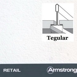 Плита потолочная 600х600 Retail Tegular 15 (Microlook), 14мм, Armstrong