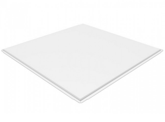 Плита потолочная кассетная 595х595мм Tegular 45 белый 0.4мм Grand Line