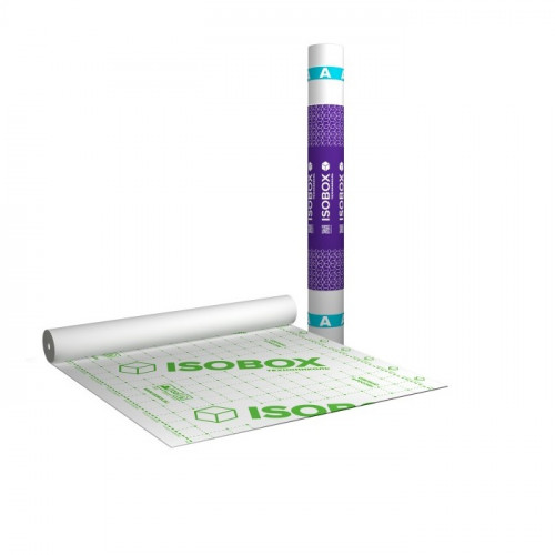 ISOBOX А 100 1,6х43,75м, 70м2 ветро-влагозащитная паропроницаемая мембрана