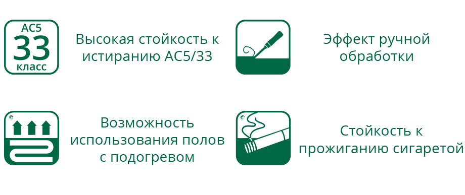 Ламинат Laminely Сибирь Дуб монгольский, 8мм, 33 класс