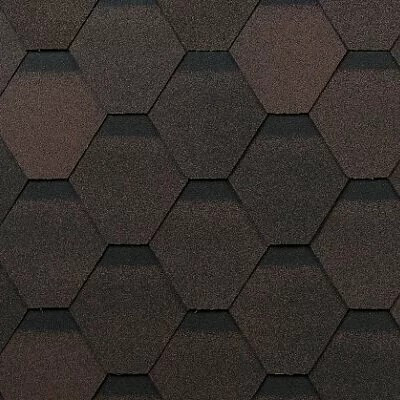 Гибкая мягкая черепица Шинглас (Shinglas) Оптима Соната, Коричневый 3м2, Технониколь 678533