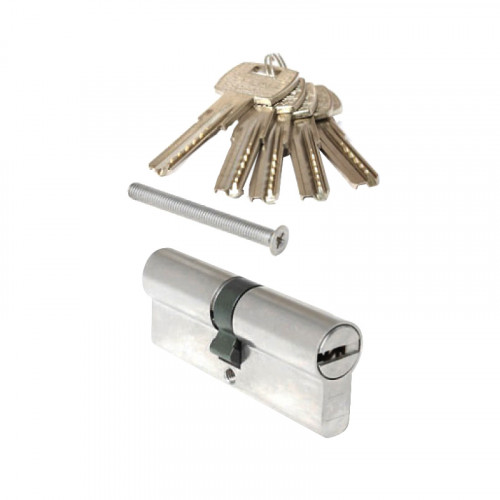 Цилиндр ключ/ключ (35+40) для противопожарных дверей, никель