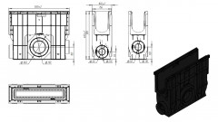 Пескоуловитель пластик Basic DN100 500x156x400 мм, 8080-М Standartpark