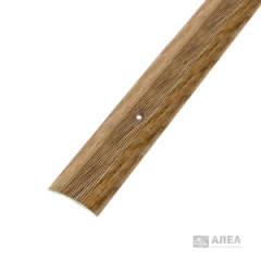 Стык 38х900мм Дуб Камелия алюминиевый Русский профиль