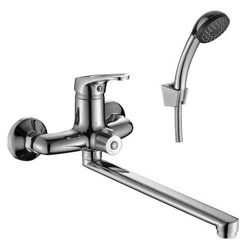 Смеситель универсальный поворотный излив 300мм Decoroom DR37043