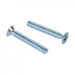 Винт потайной М4х40 DIN965, оцинкованный 30шт.