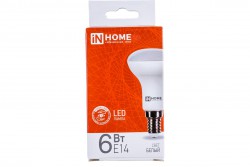 Лампа светодиодная LED-R50-VC рефлектор 6Вт Е14 4000К нейтральный белый IN HOME