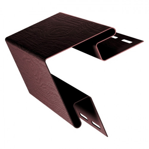 Внешний угол для винилового сайдинга 3000мм, темный дуб Grand Line