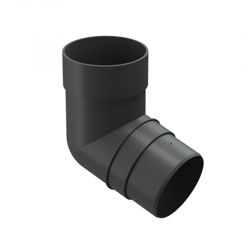 Колено водоотводное 72, графит Деке PREMIUM