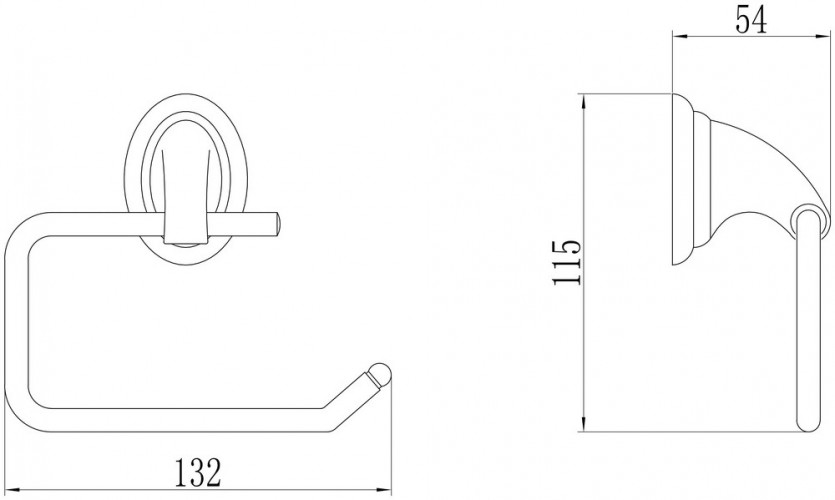 Держатель для туалетной бумаги без крышки Savol S-003152