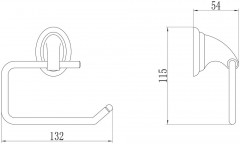 Держатель для туалетной бумаги без крышки Savol S-003152