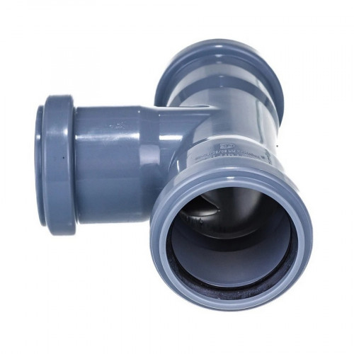 Тройник трехраструбный канализационный 50х50мм, 90 градусов РТП 36530