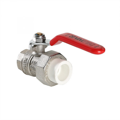 Кран шаровой 32мм*1 дюйм под полипропилен с полусгоном Valtec VTp.742.0.03206