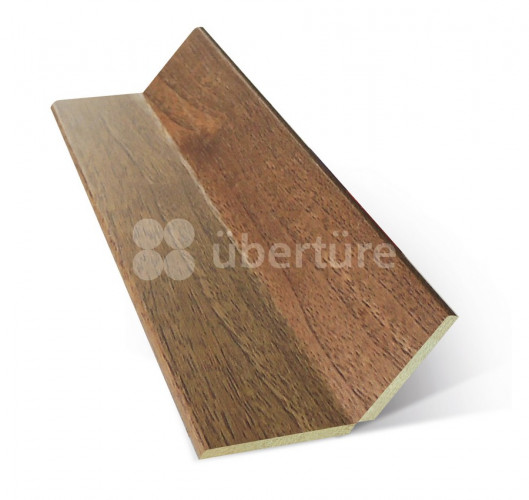 Угол складной МДФ с ПВХ 2700*28*28мм Вельвет Орех , Lord Uberture