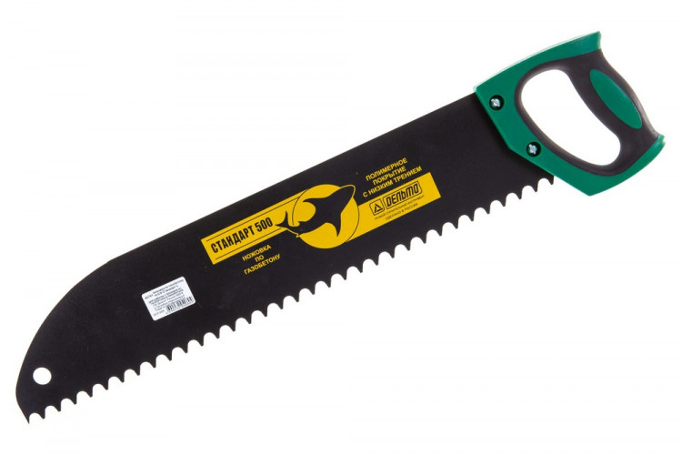 Ножовка/Пила по газо- и пенобетону 500мм шаг 15мм, закругленная Стандарт Дельта 10280