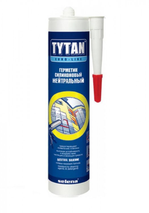 Герметик силиконовый нейтральный белый Tytan Euro-Line (290 мл)
