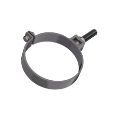 Хомут водосточной трубы 140мм ПВХ, Серый Технониколь 425866